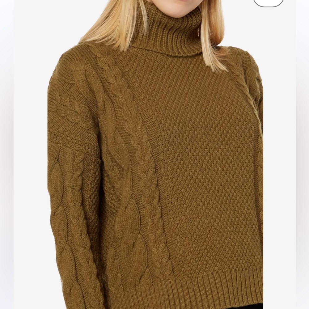 Madewell Capri Cotton Cable Turtleneck
